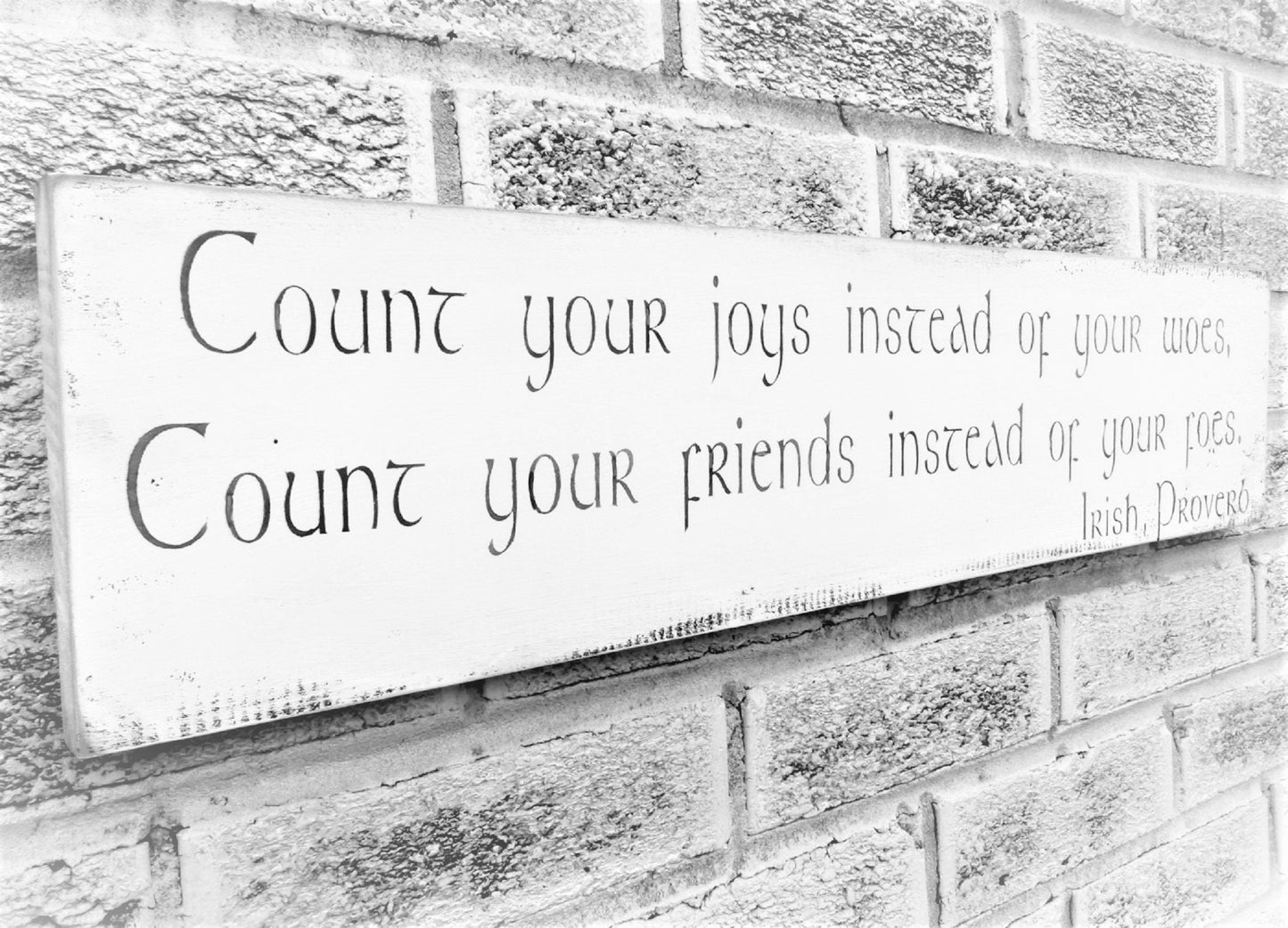 Irish gifts, Irish decor, Irish Blessing, Irish art, Irish blessing sign, Count your blessings, St Patricks Day decorations, Inspirational