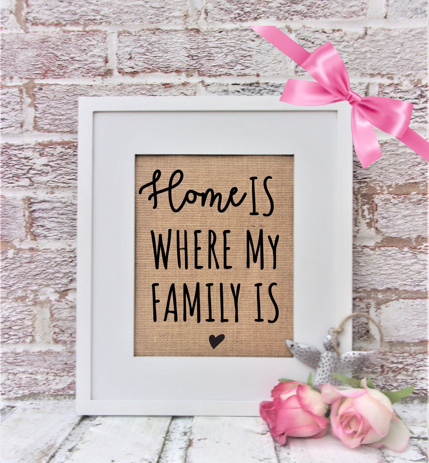 Home is where my family is, family sign, family gifts, housewarming gift, military family, mini signs for tiered trays, family room decor