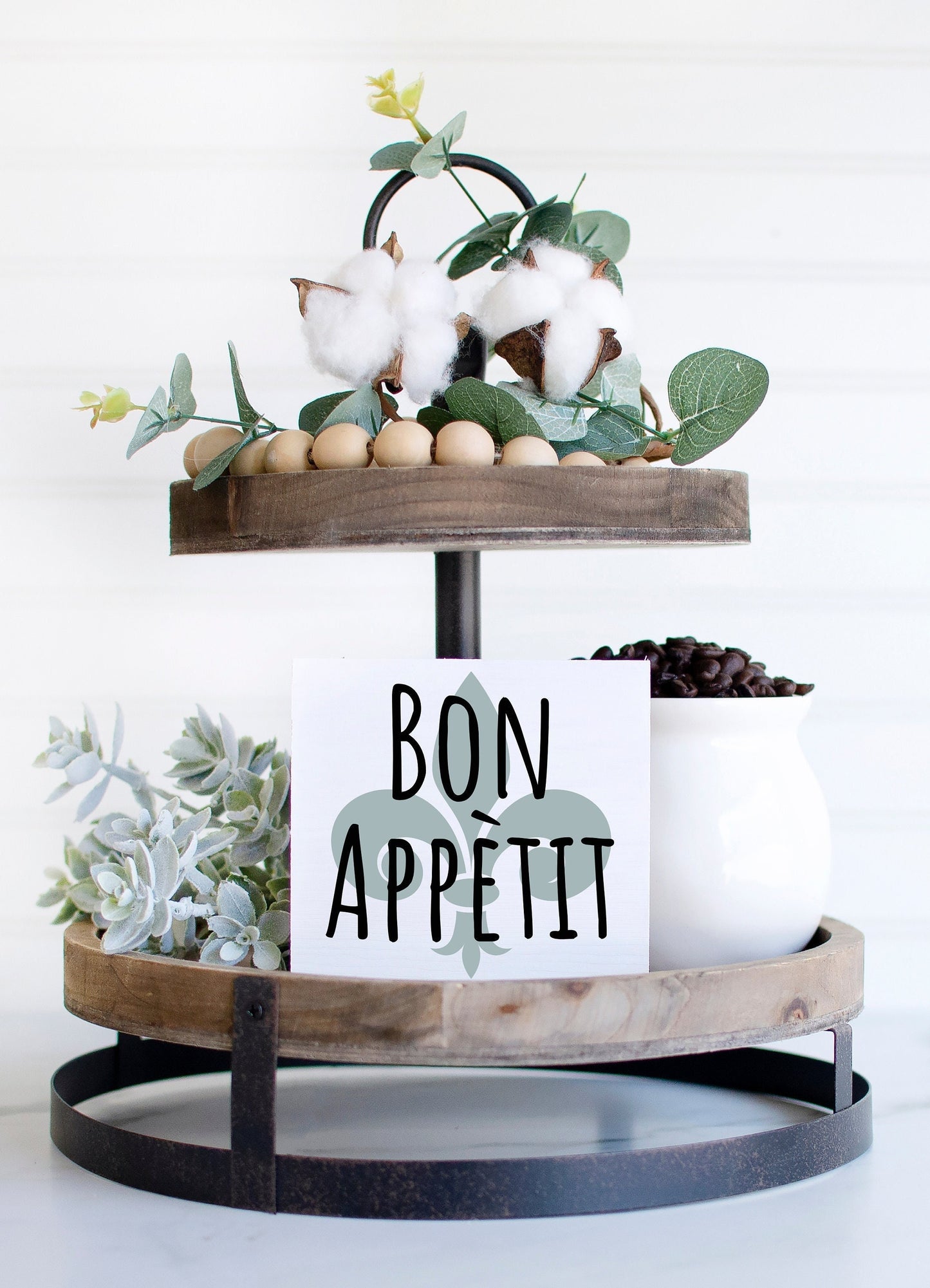 Bon Appetit kitchen sign, Bon Appetit sign, French Country kitchen decor, Bon Appetit kitchen decor, fleur de lis wall decor, French kitchen