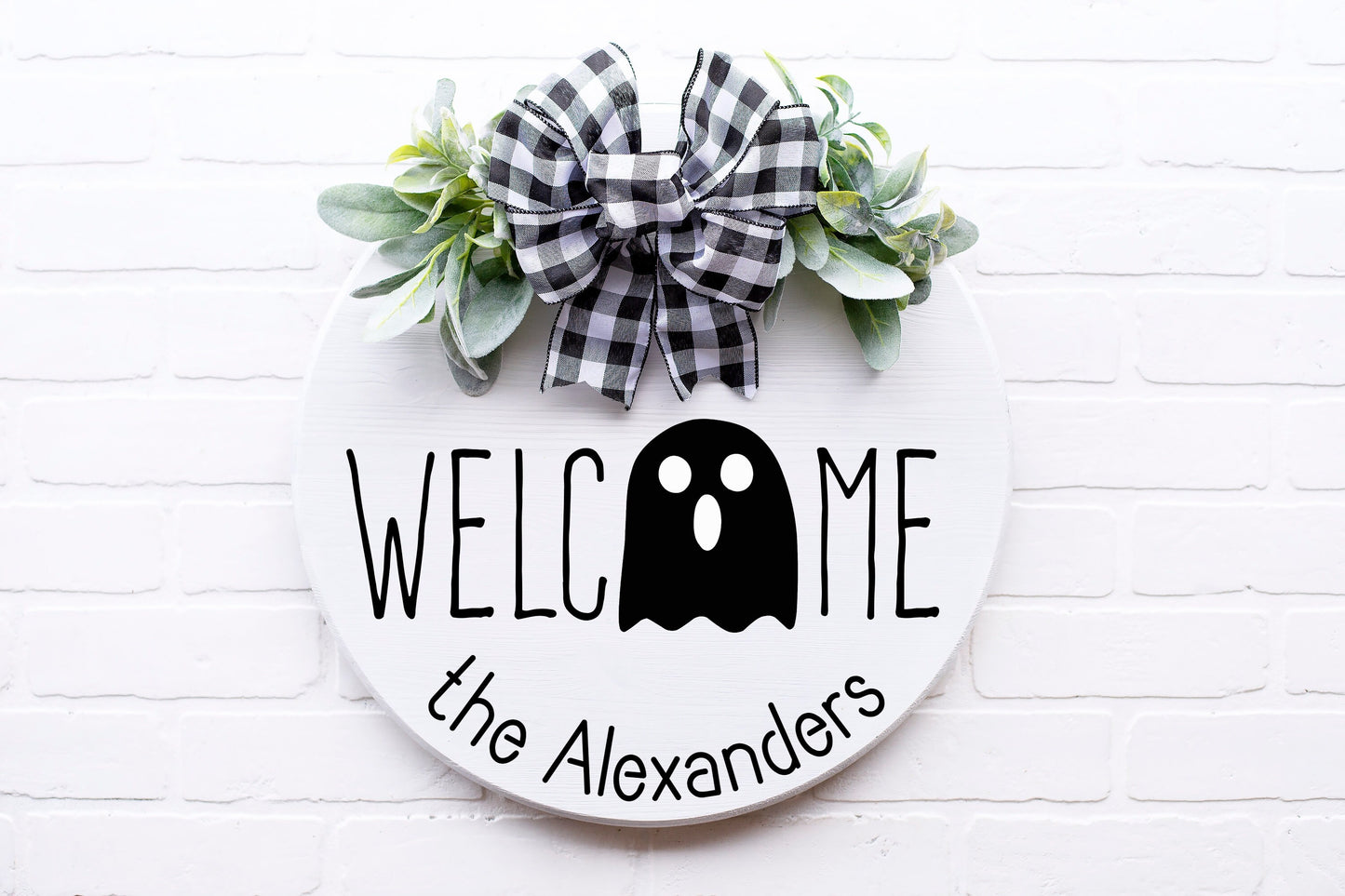 Skeleton door hanger, front door halloween wreath, front door decor halloween, front door hanger, halloween, front door sign halloween,cute