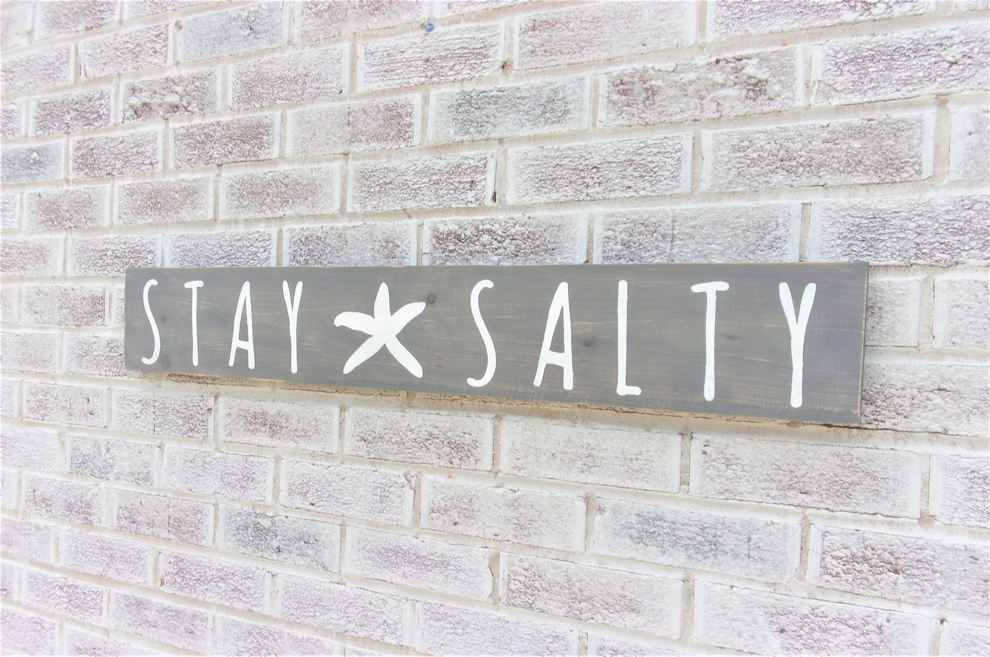 Stay Salty sign, Beach decor for home, Beach signs, Beach decor wall art, Starfish decor, Beach house signs, beachy decor, Beach house decor