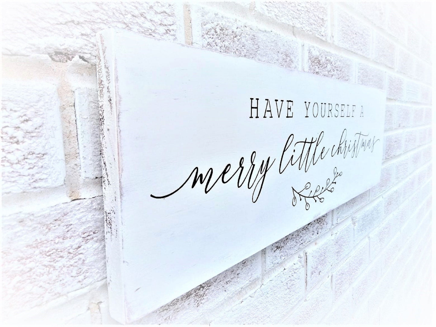 Farmhouse Christmas Decor, Mantle decor Christmas, Farmhouse Christmas sign, Have yourself a merry little Christmas, mantle decor farmhouse