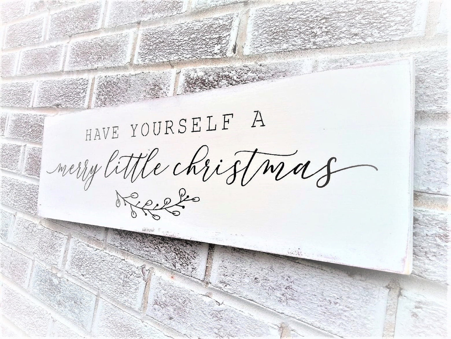 Farmhouse Christmas Decor, Mantle decor Christmas, Farmhouse Christmas sign, Have yourself a merry little Christmas, mantle decor farmhouse