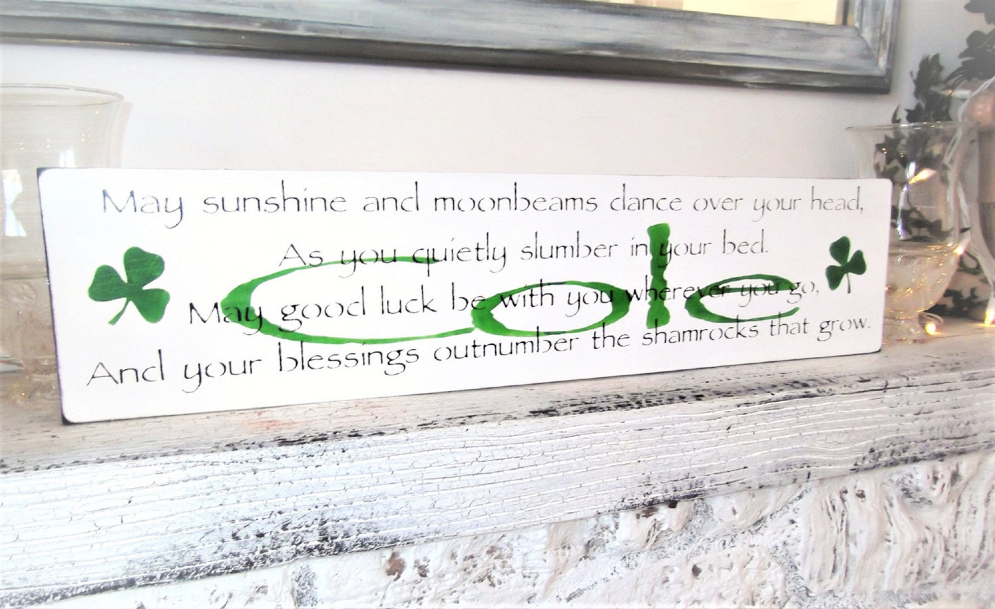 Irish blessing for baby, personalized baby gifts, baby shower gift for boy, Irish blessing sign, Irish baby blessing, Irish nursery decor