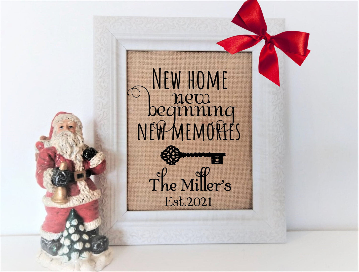 New home new beginning sign, home gifts, New Home New memories, personalized housewarming gift, new home gift, new homeowner christmas gift