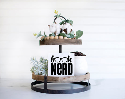 Book nerd sign, Christmas gifts for her, book club gifts, funny, book lover gifts, nerd gifts, geek gifts, for him, for mom, teacher gift