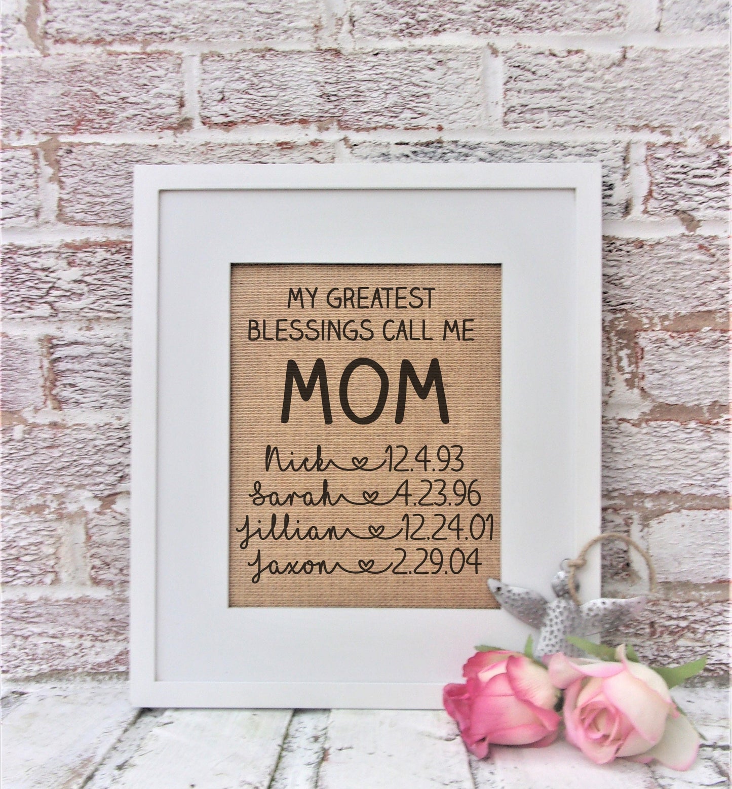 My greatest blessings call me Mom, Mom gifts, Christmas gift for Mom, personalized gifts for Mom, Christmas present for Mom, from daughter