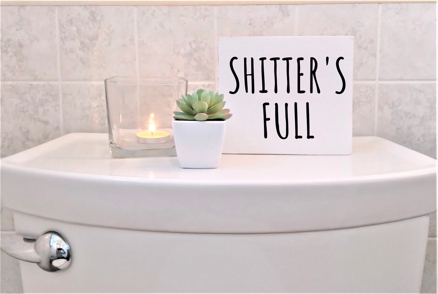 Shitters full sign, funny bathroom signs, funny rv signs, rv, decor, gifts, Christmas vacation decor, Christmas Vacation sign,Clark Griswold