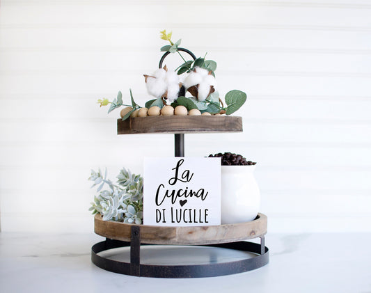 La Cucina sign personalized, la cucina sign for kitchen, Italian, Personalized, kitchen sign, kitchen gifts, Christmas gifts for mom, Italy