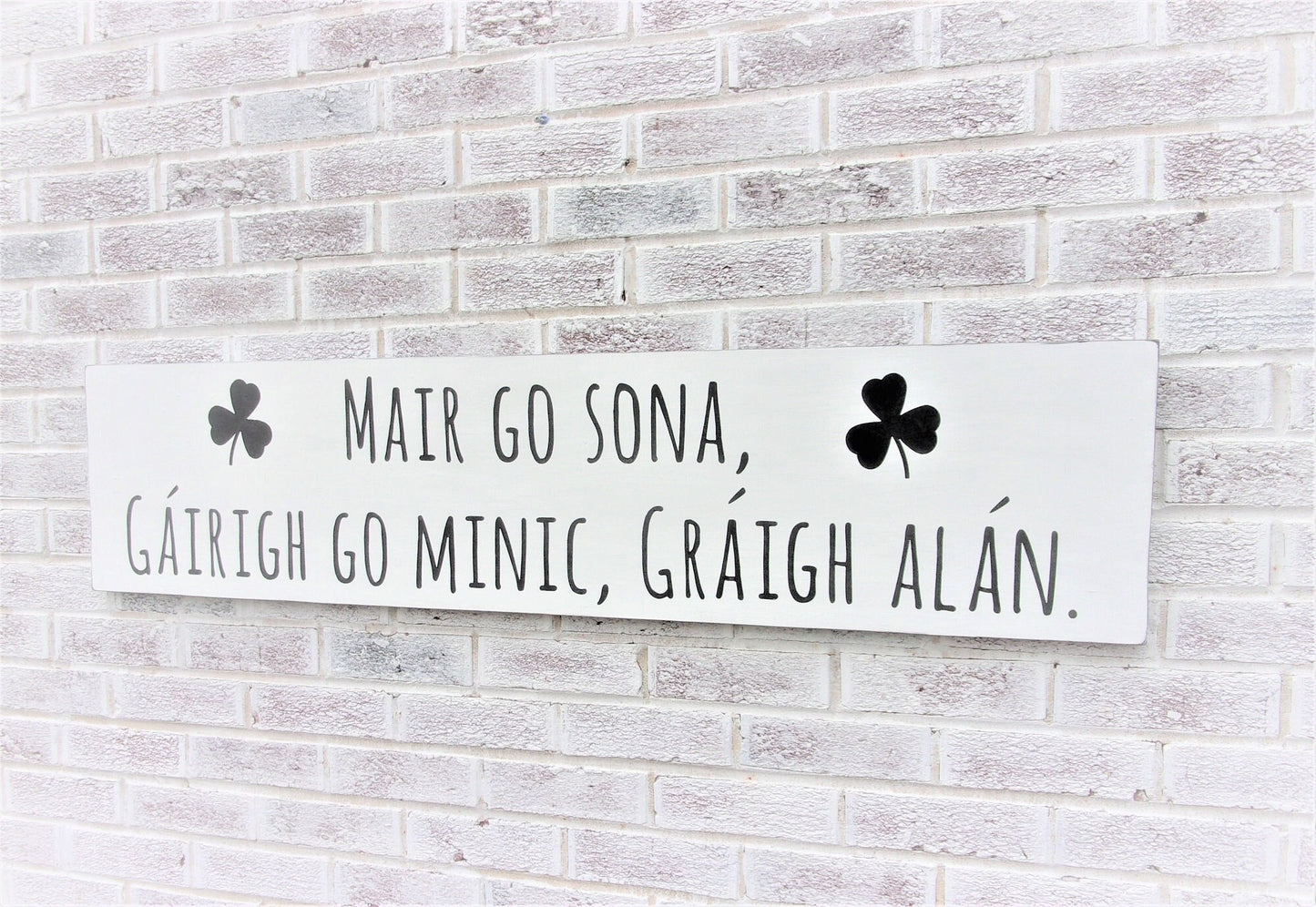 St Patricks Day decor, Irish gifts, irish home decor, Live well laugh often love much,Irish signs, Gaelic,St Pattys day, decor,Irish proverb