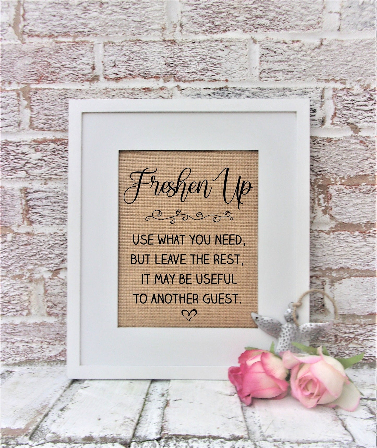 Wedding bathroom signs, Wedding guest bathroom, wedding bathroom basket amenities sign, guest bathroom decor, Freshen up sign for bathroom