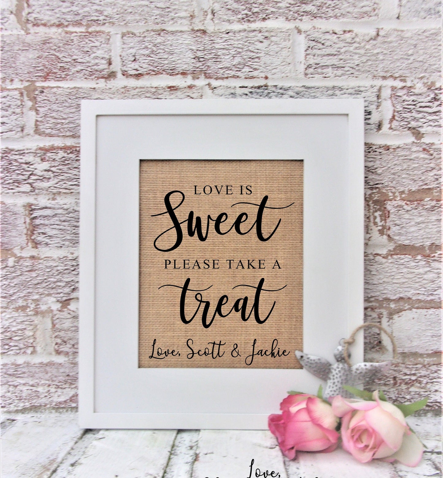 Love is Sweet sign, Candy Bar sign wedding, Candy Buffet sign, Cupcake wedding sign, cookies wedding favor, wedding reception decorations