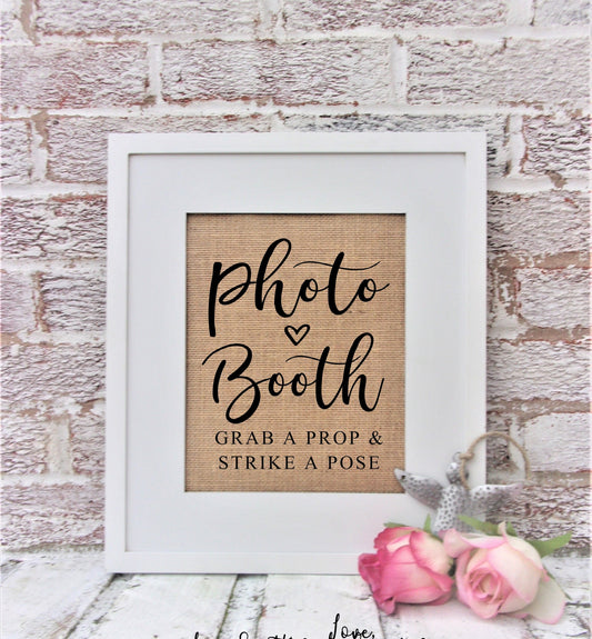 Photo Booth sign, Grab a prop and strike a pose sign, wedding photo props sign, wedding, decorations, decor, guest photo props,wedding signs