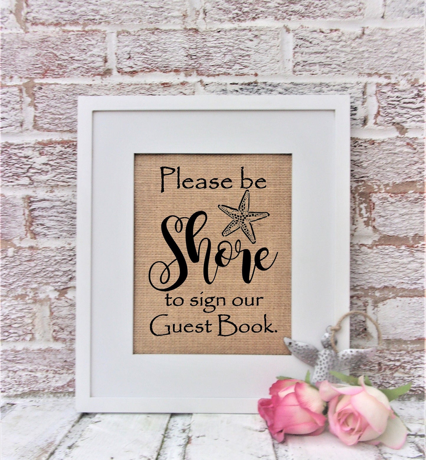 Shore Wedding Decor, Jersey Shore wedding, Be Shore to sign our, guest book sign,beach wedding, nautical wedding,Anchor, Starfish, wedding