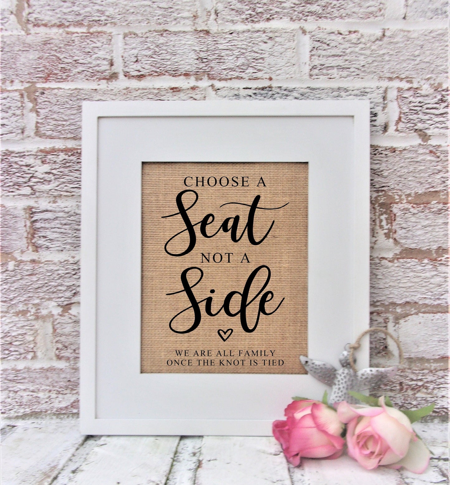 Choose a seat not a side sign, Wedding Seating Sign, Wedding Seating Chart, Wedding Seating Plan, Rustic, Wedding Reception,Decorations,Barn
