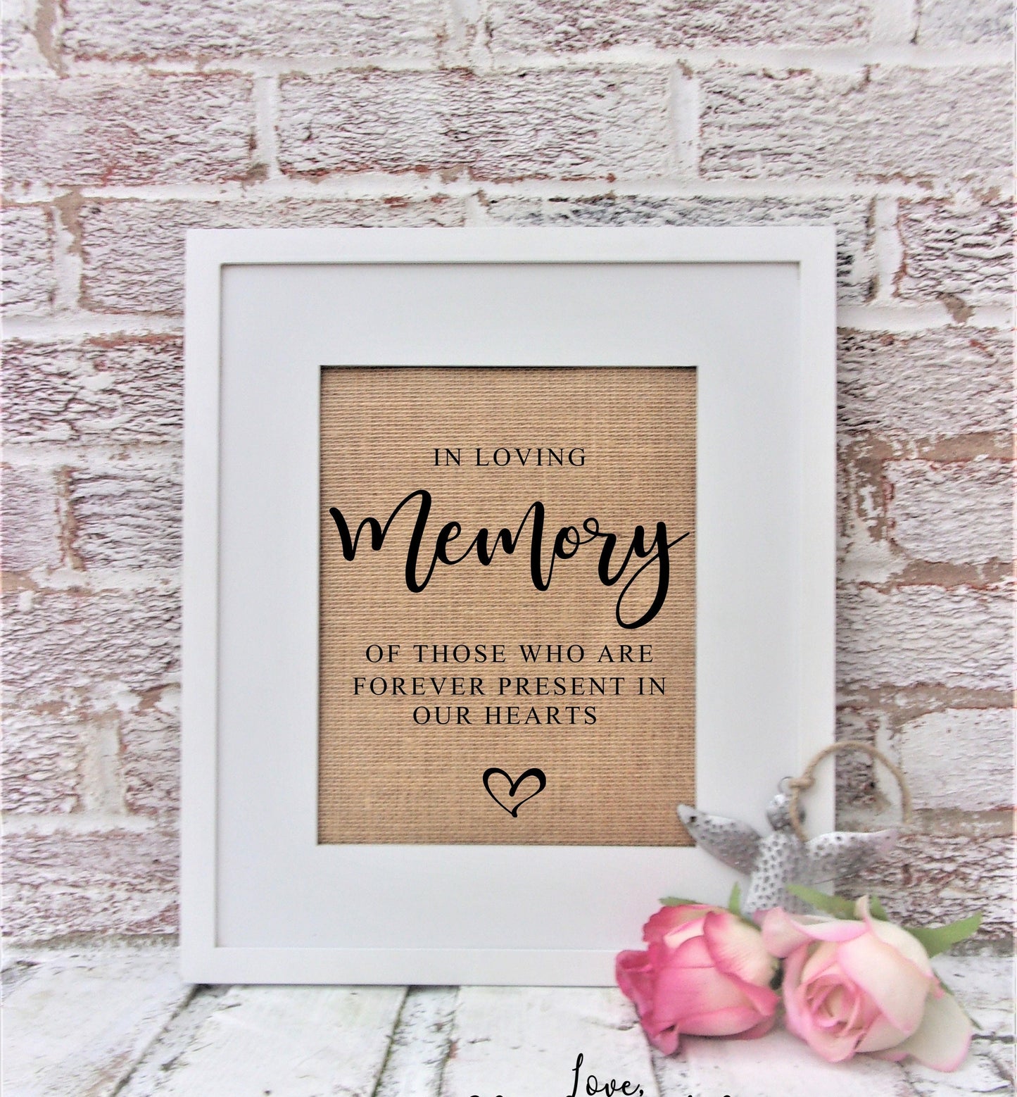 In Loving Memory sign, In memory wedding sign, personalized In Memory sign for wedding, In Memoriam Sign, In memoryof loved one, wedding