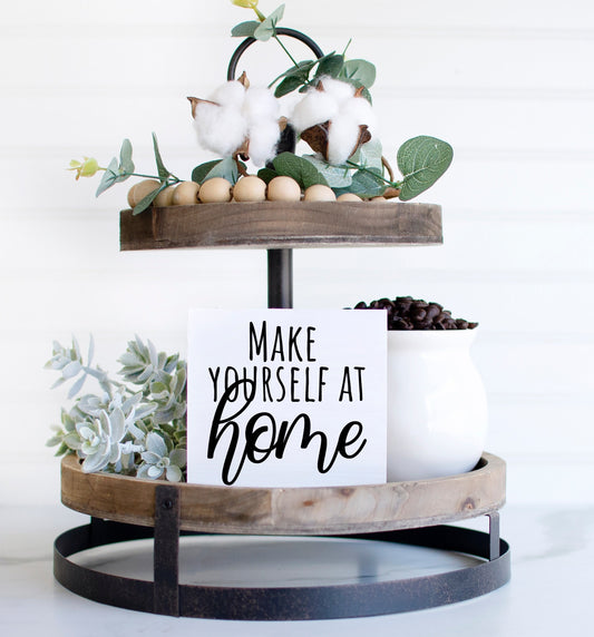 Make yourself at home sign, guest room decor, guest bedroom wall decor, guest bedroom sign, welcome sign entryway, welcome sign, mini signs