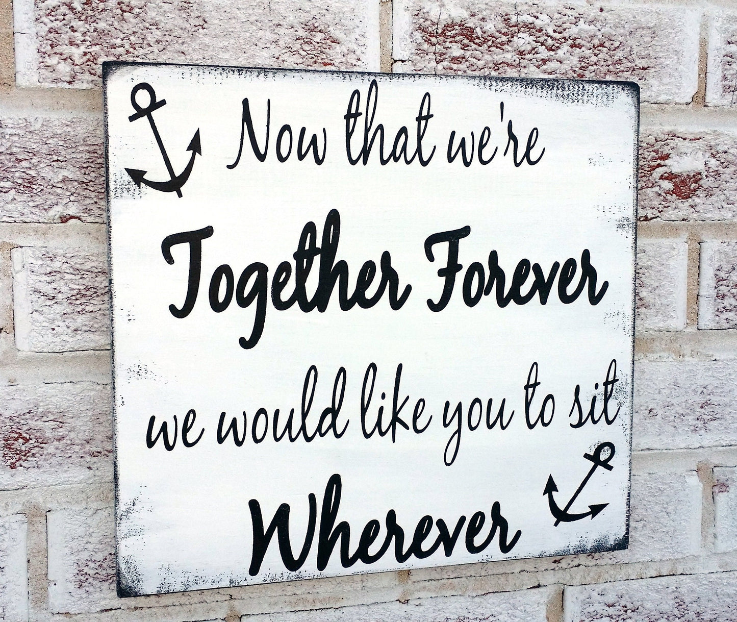 Sit wherever sign, nautical wedding, wedding seating signs, no seating plan sign, reception seating, wedding. seating chart. seating plan