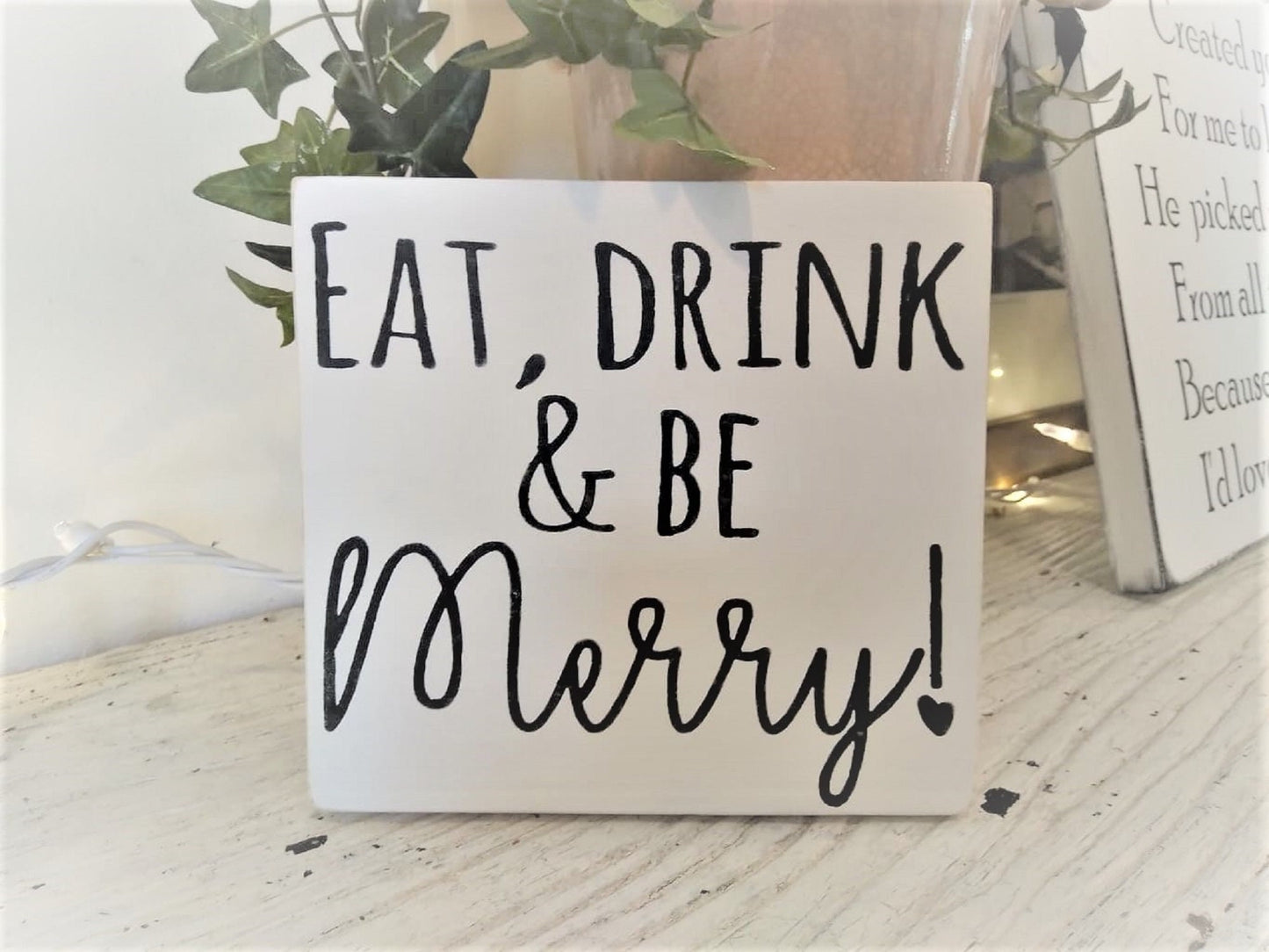 Eat drink and be merry sign, Be merry, kitchen signs farmhouse, kitchen signs horizontal, personalized kitchen signs,kitchen decor  wall art