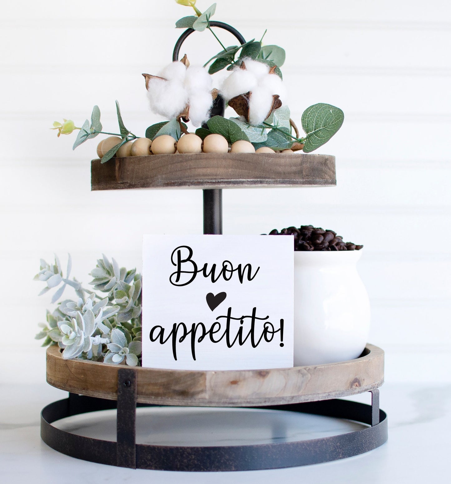 Buon Appetito sign, Eat sign in Italian,Italian kitchen wall art, Italian gifts, Italian mom gift, eat sign for kitchen,tiered tray decor