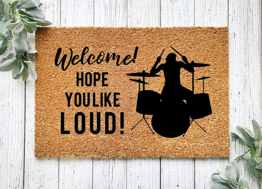 Drummer gifts, drums, drummer art, Hope you like it loud, rock band, musician gifts, music lover gift, led zeppelin, country music, beatles