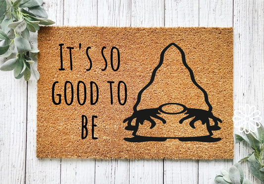 It's so good to be gnome, gnome easter, gnome welcome mat, gnome gifts for women, gnome gift ideas, front door welcome mat, new home gift