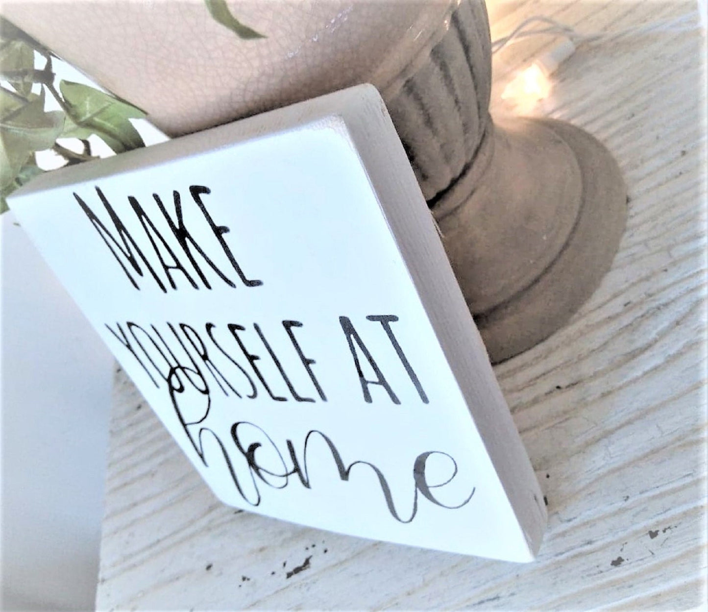 Make yourself at home sign, guest room decor, guest bedroom wall decor, guest bedroom sign, welcome sign entryway, welcome sign, mini signs