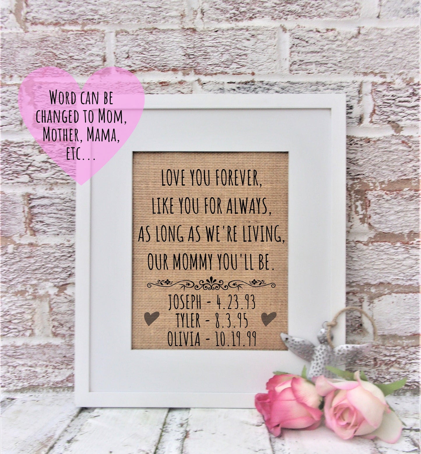 Mom gift, Mom gift from daughter, Mother's day gift from daughter, Mom gift birthday, personalized, mom gift ideas,gift for her,gift for mom