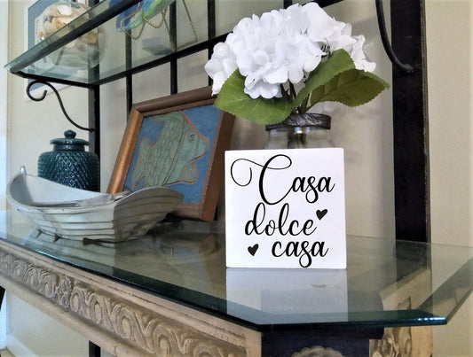 Home Sweet Home sign, Italian home decor, Tuscan home decor, Italian wall art, Italian gifts, Housewarming gift for Italian couple, Casa