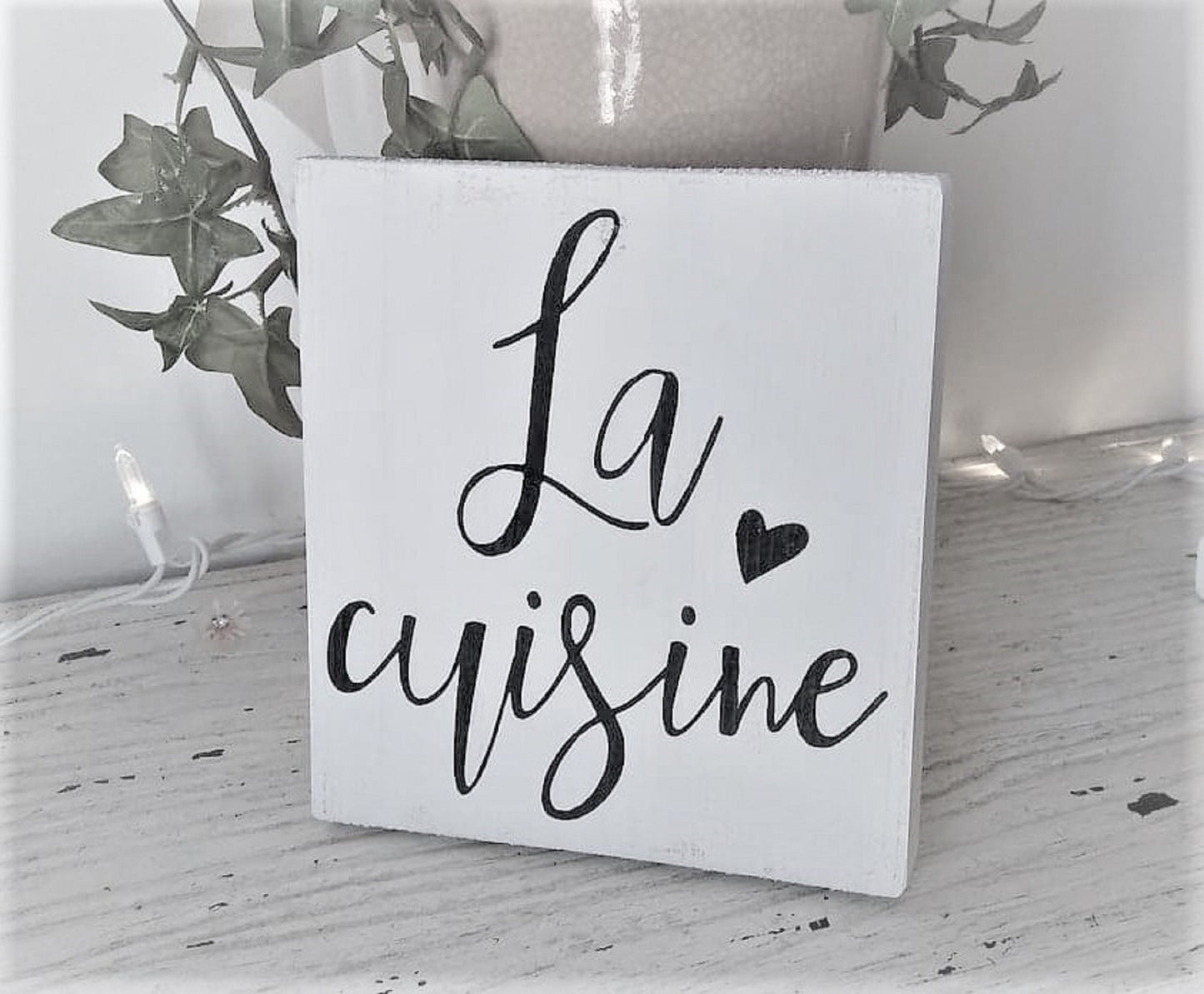 La Cuisine sign, French kitchen sign, kitchen name sign, kitchen name plaque, French country kitchen decor, shabby chic kitchen decor