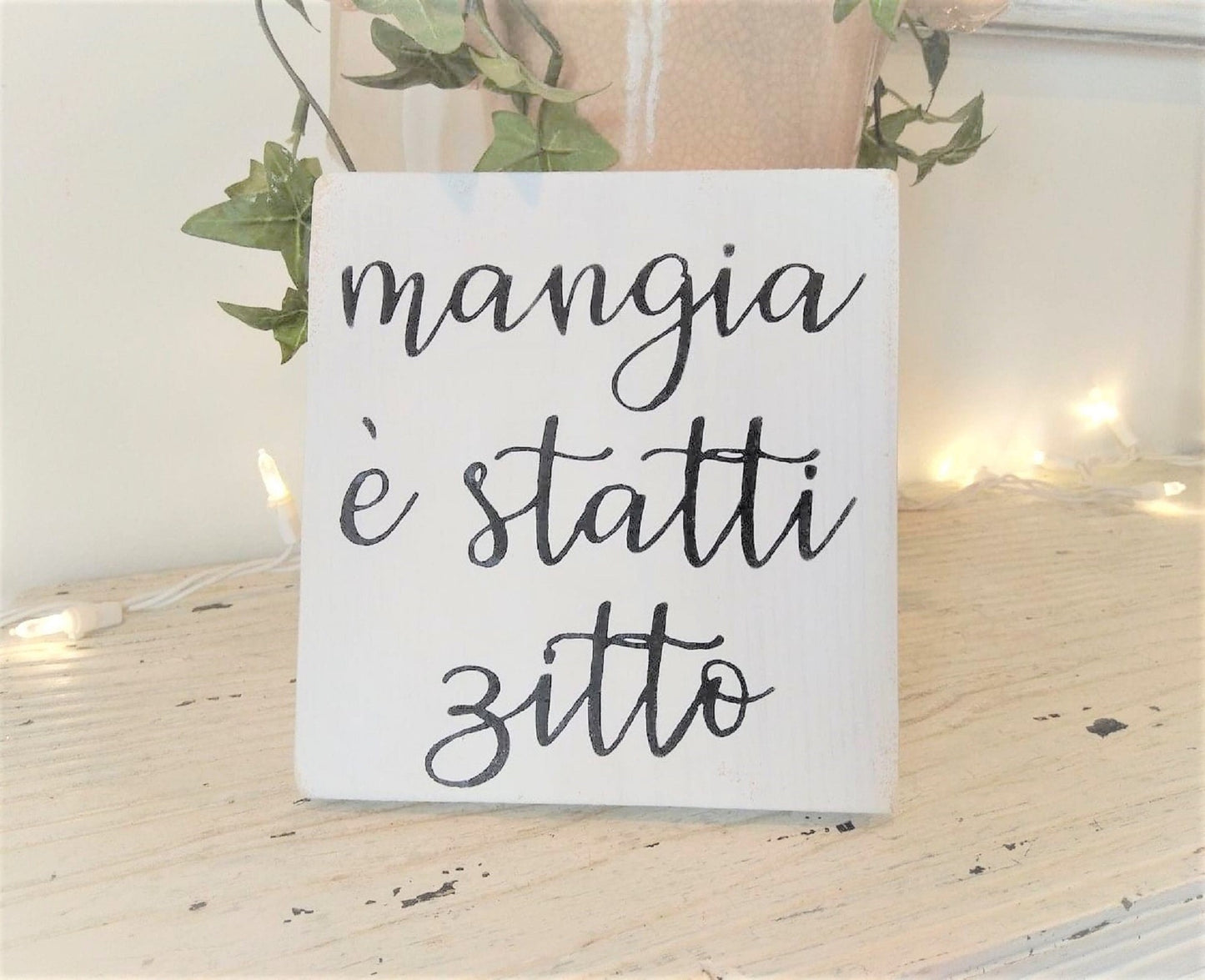 Shut up and eat sign, Italian eat sign, Funny Eat sign, mangia sign, Italian kitchen, Tuscan kitchen decor, funny kitchen signs, italian dad