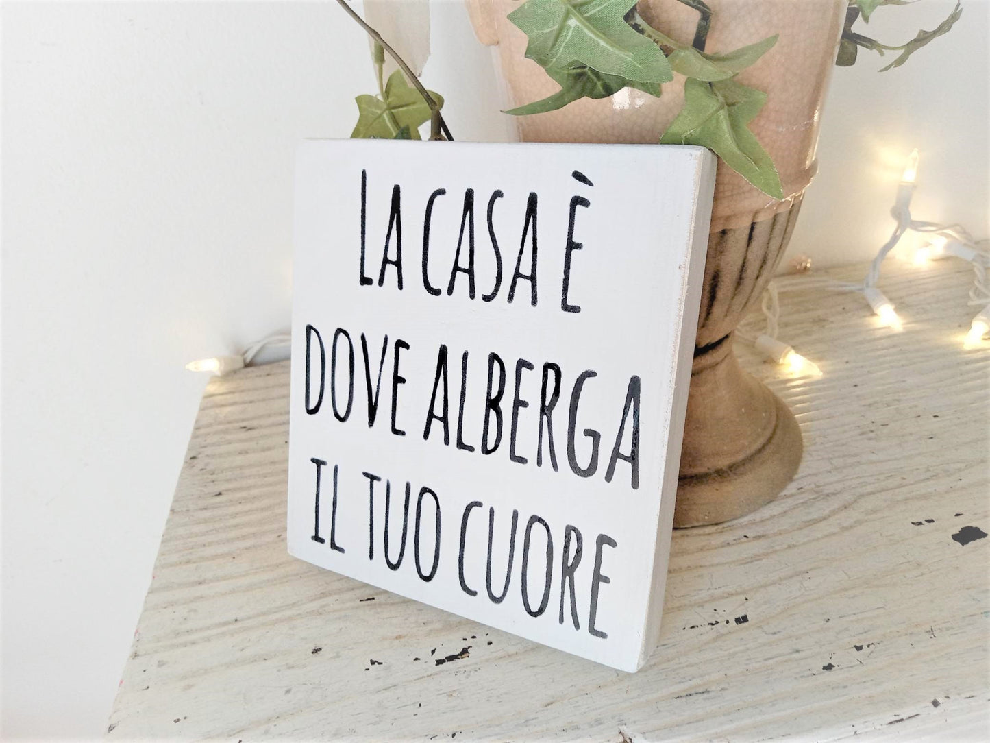 Home is where the heart is, Italian signs, Housewarming gift for Italian couple, new home gift, Italian gifts, Italian phrases, Home sign
