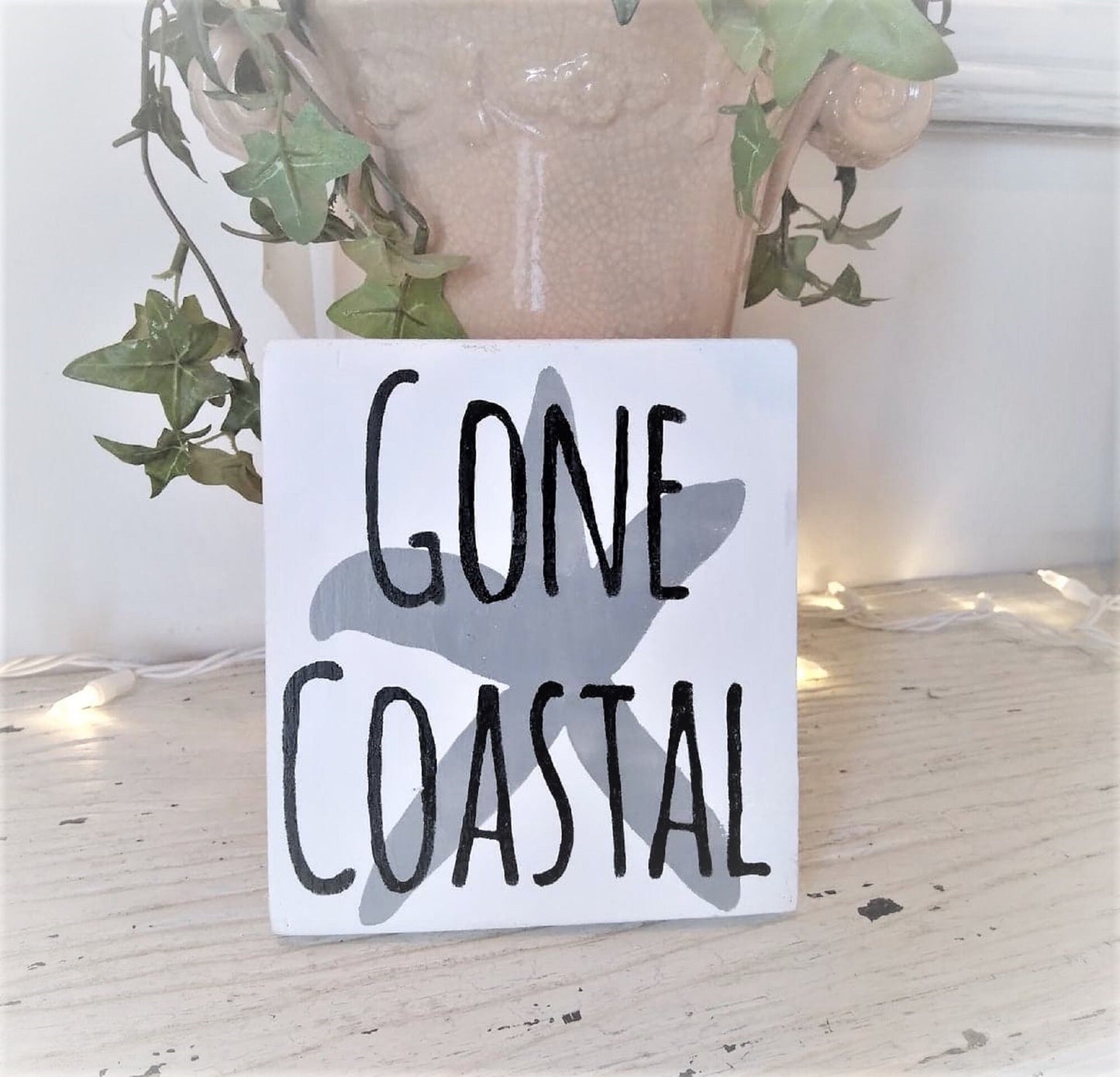 Gone Coastal sign, Coastal wall decor, coastal wall art, Coastal art, Coastal cowgirl,  coastal carolina, coastal decor for home,beach decor