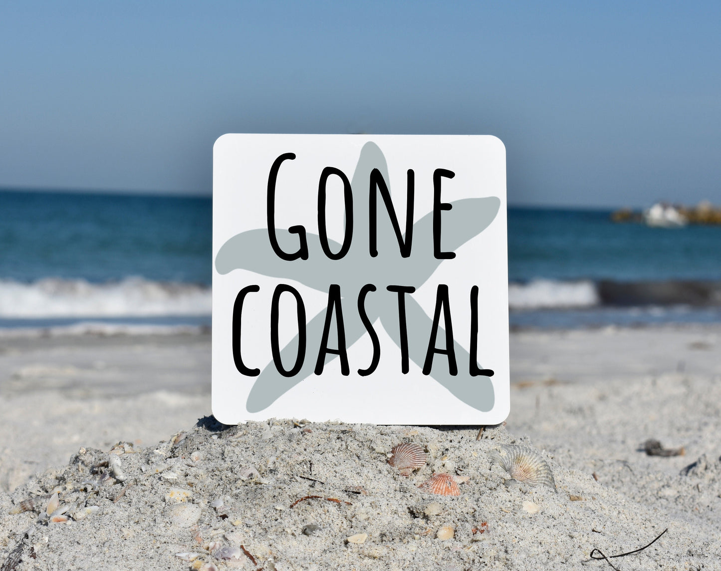 Gone Coastal sign, coastal wall art, coastal decor, beach wall art, beach signs, coastal farmhouse decor, coastal, decor accents, wall decor
