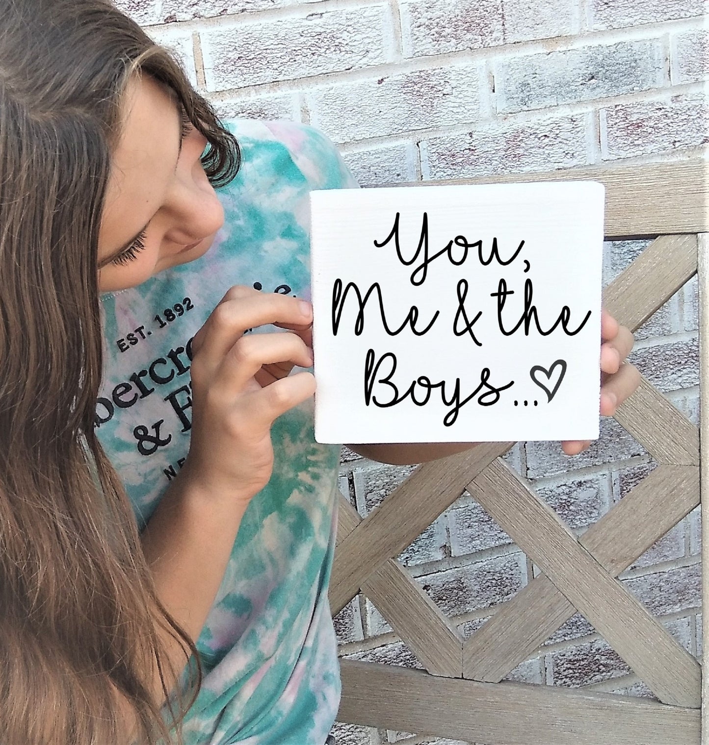 You me and the boys sign, Boy mom gift, Mom of boys gift, Mom birthday gift, Over the sofa wall decor, over the bed wall decor, boy mom