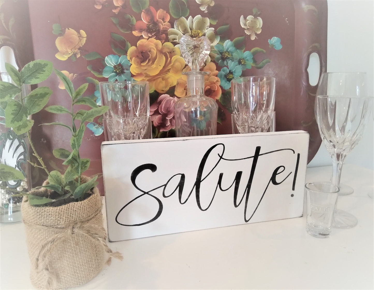 Cheers sign, Salute, Cheers sign in Italian, italian bar signs, Salute handpainted, Wine lover gifts,bar sign, wine bar sign, vineyard decor
