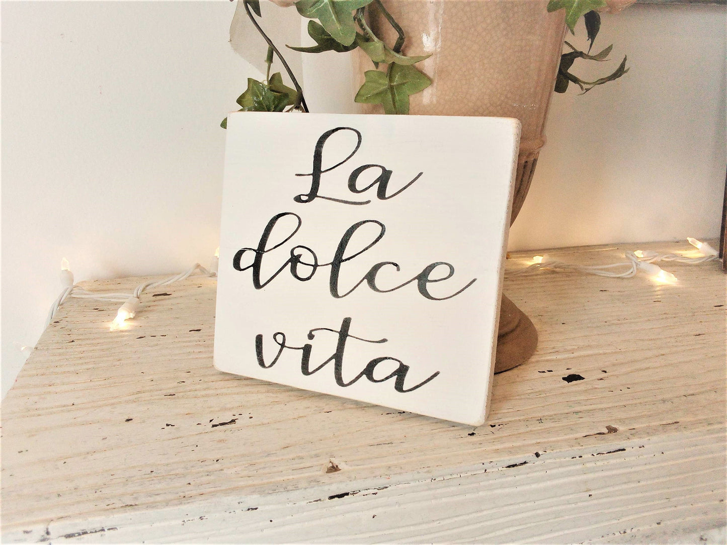 La Dolce Vita sign, Italian signs, The good life, The sweet life, Italian gifts, housewarming gift, Italy wall art, Italy gifts,Tuscan decor