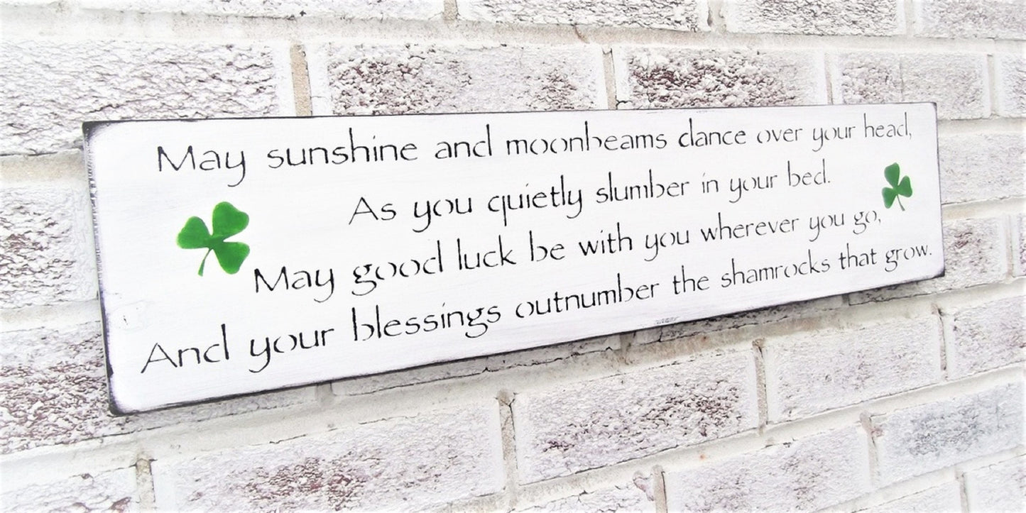 Irish blessing for baby, personalized baby gifts, baby shower gift for boy, Irish blessing sign, Irish baby blessing, Irish nursery decor