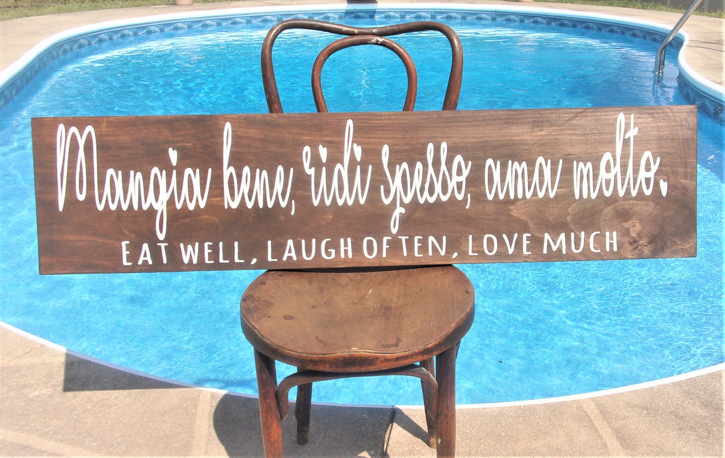 Italian wall art, Italian gift, Italian kitchen signs, Eat well laugh often love much sign, Eat sign for kitchen, Italian kitchen decor
