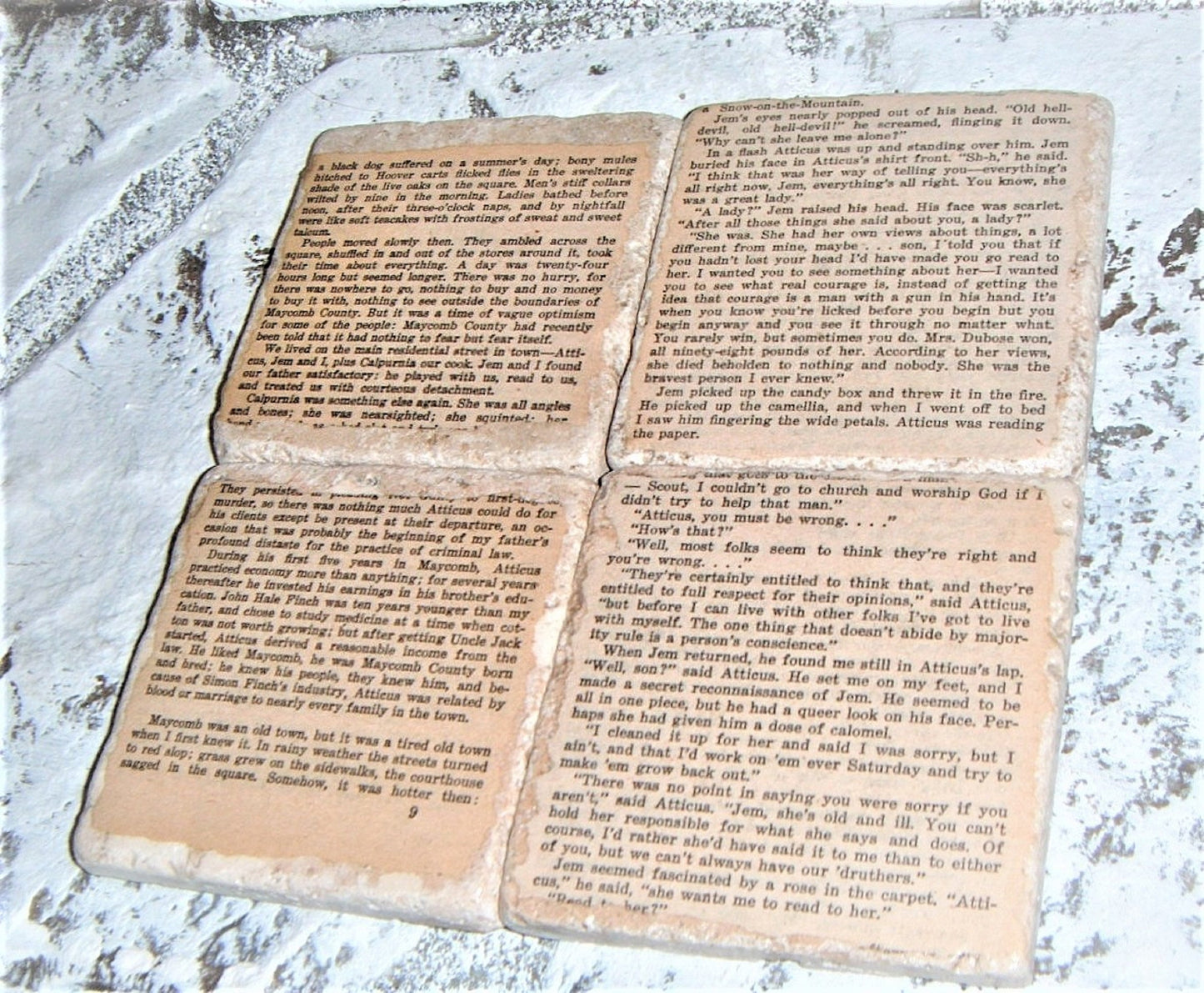 Attorney Gift, Lawyer gift, To Kill a Mockingbird, attorney gift for men, lawyer gift for man,lawyer gift for woman,Harper Lee,book coasters