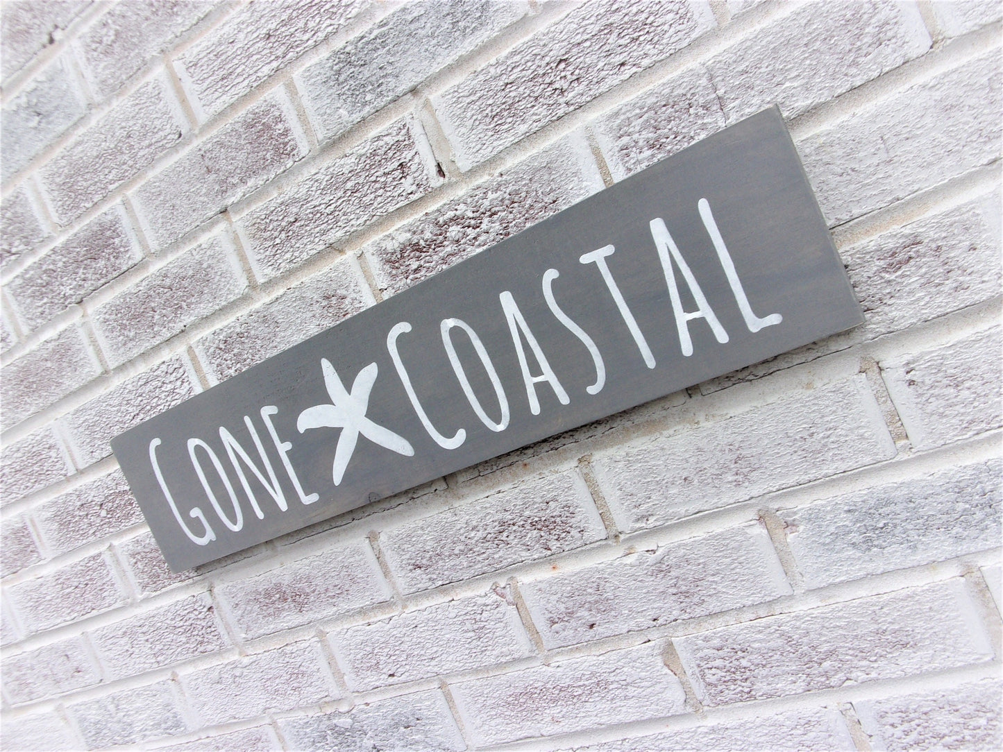 Gone Coastal sign, coastal wall art, coastal decor, beach wall art, beach signs, coastal farmhouse decor, coastal, decor accents, wall decor