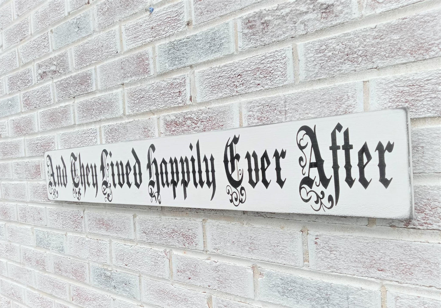 Victorian wedding, And they lived happily ever after sign, Victorian wedding decor, shabby chic wedding decor, gothic wedding decor