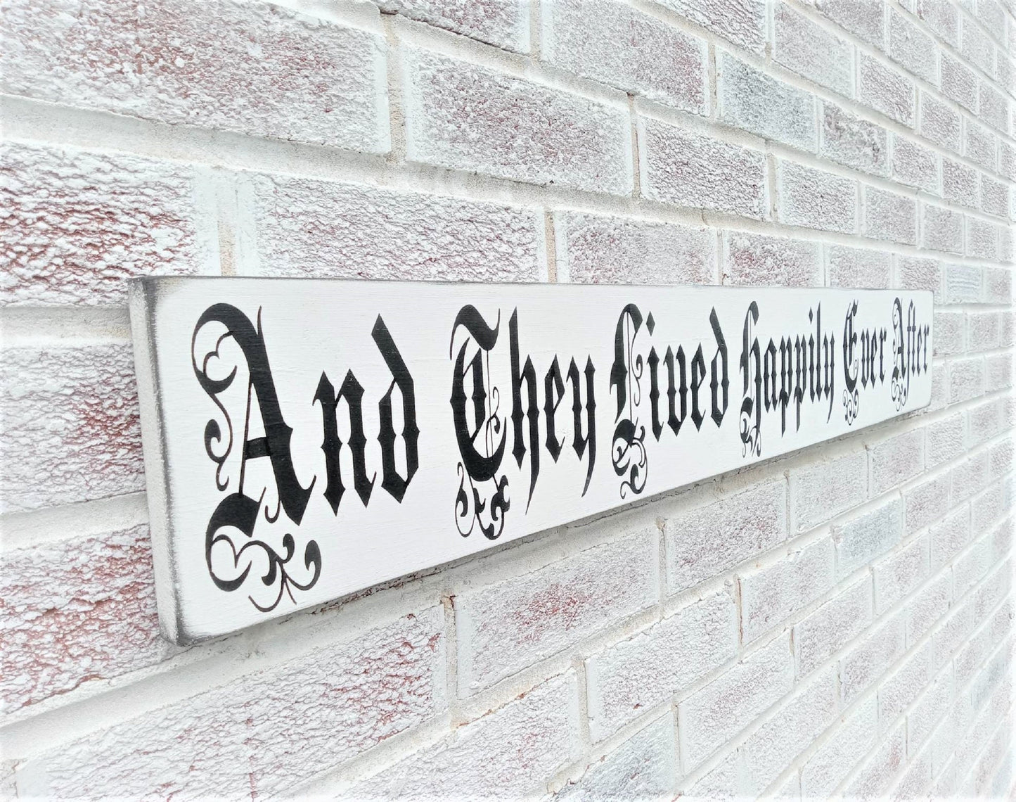 Victorian wedding, And they lived happily ever after sign, Victorian wedding decor, shabby chic wedding decor, gothic wedding decor