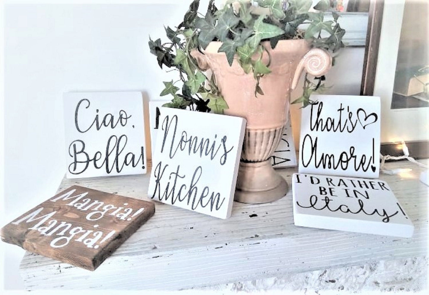 I'd rather be in Italy sign, Italy, Italian gifts, Italian family, familia, italian kitchen decor, italian wall art, tuscan decor, sicilian
