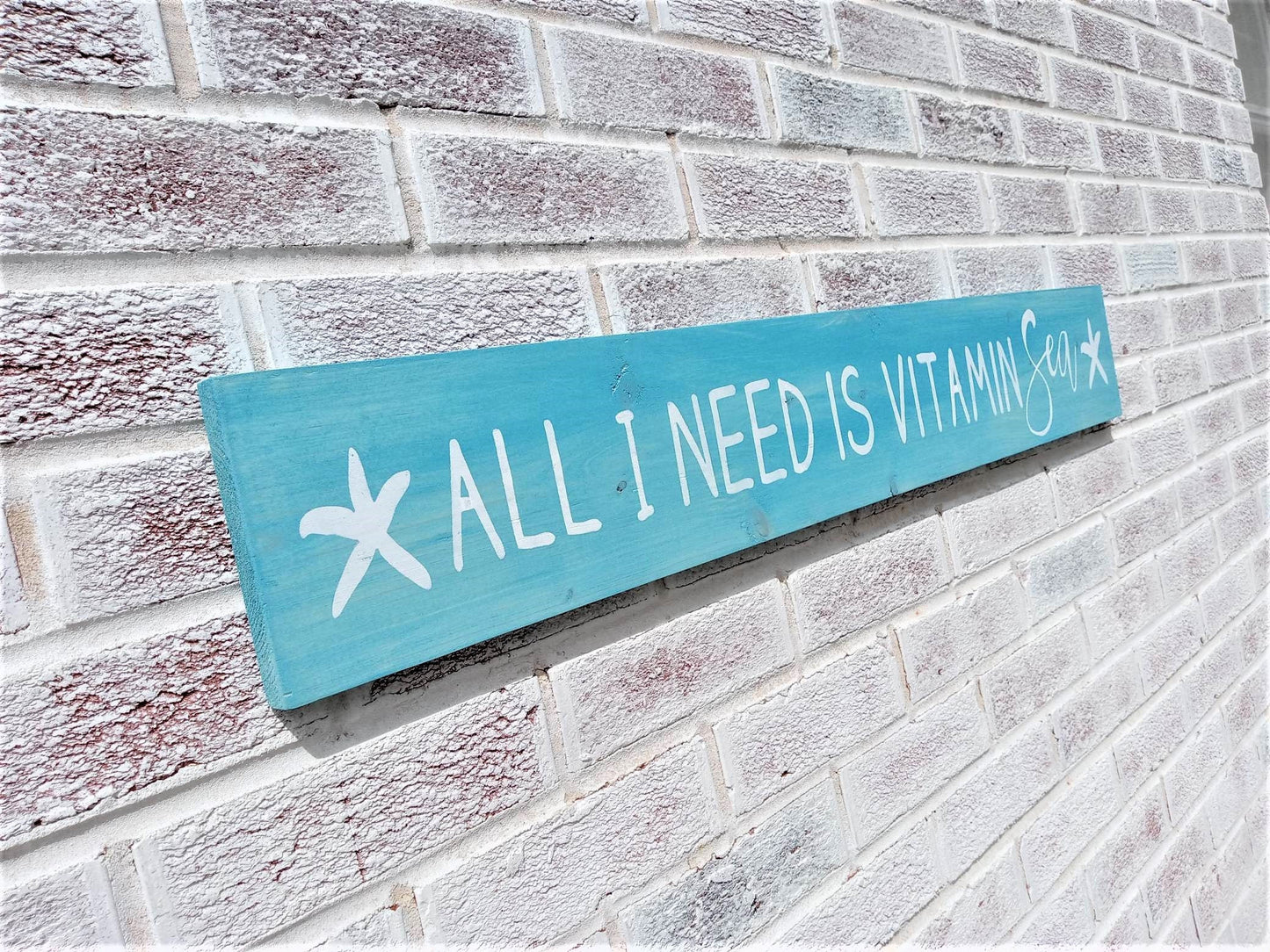 All I need is vitamin sea sign, beach signs, beachy signs, beachy decor, beach house wall art, beach house wall decor, wood beach signs