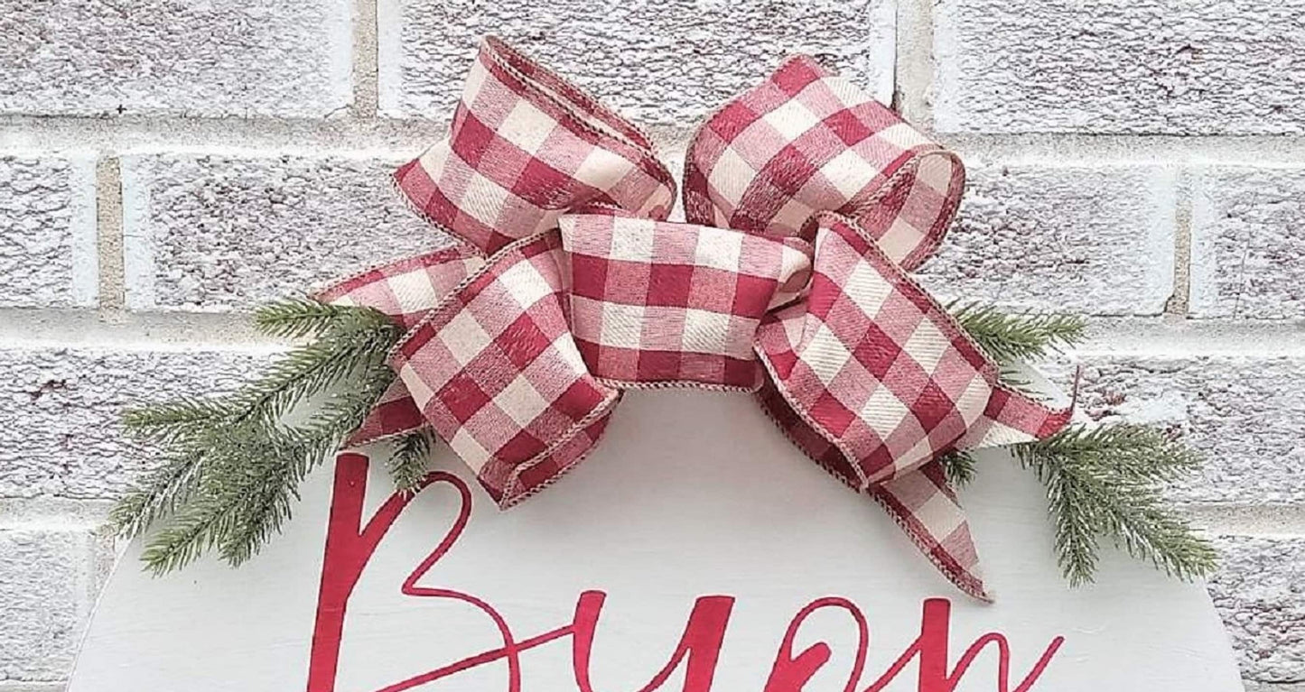 You are now in Bedford Falls sign, Front door decor Christmas, Front door sign Christmas, It's a Wonderful Life sign, front door wreath