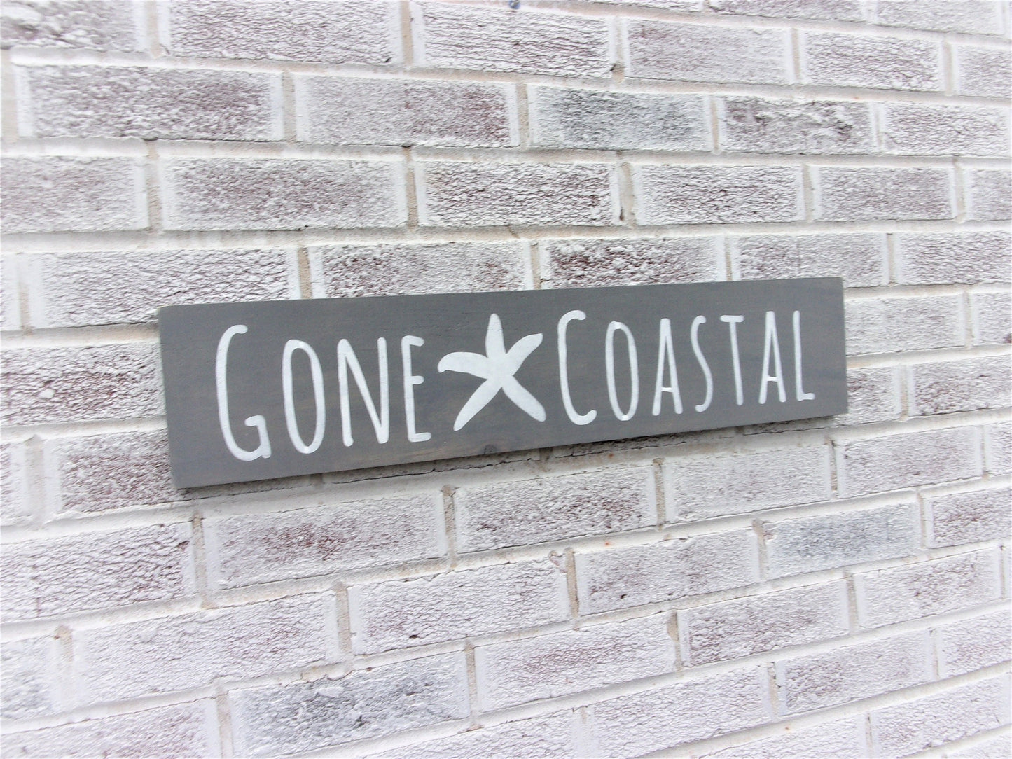 Gone Coastal sign, coastal wall art, coastal decor, beach wall art, beach signs, coastal farmhouse decor, coastal, decor accents, wall decor