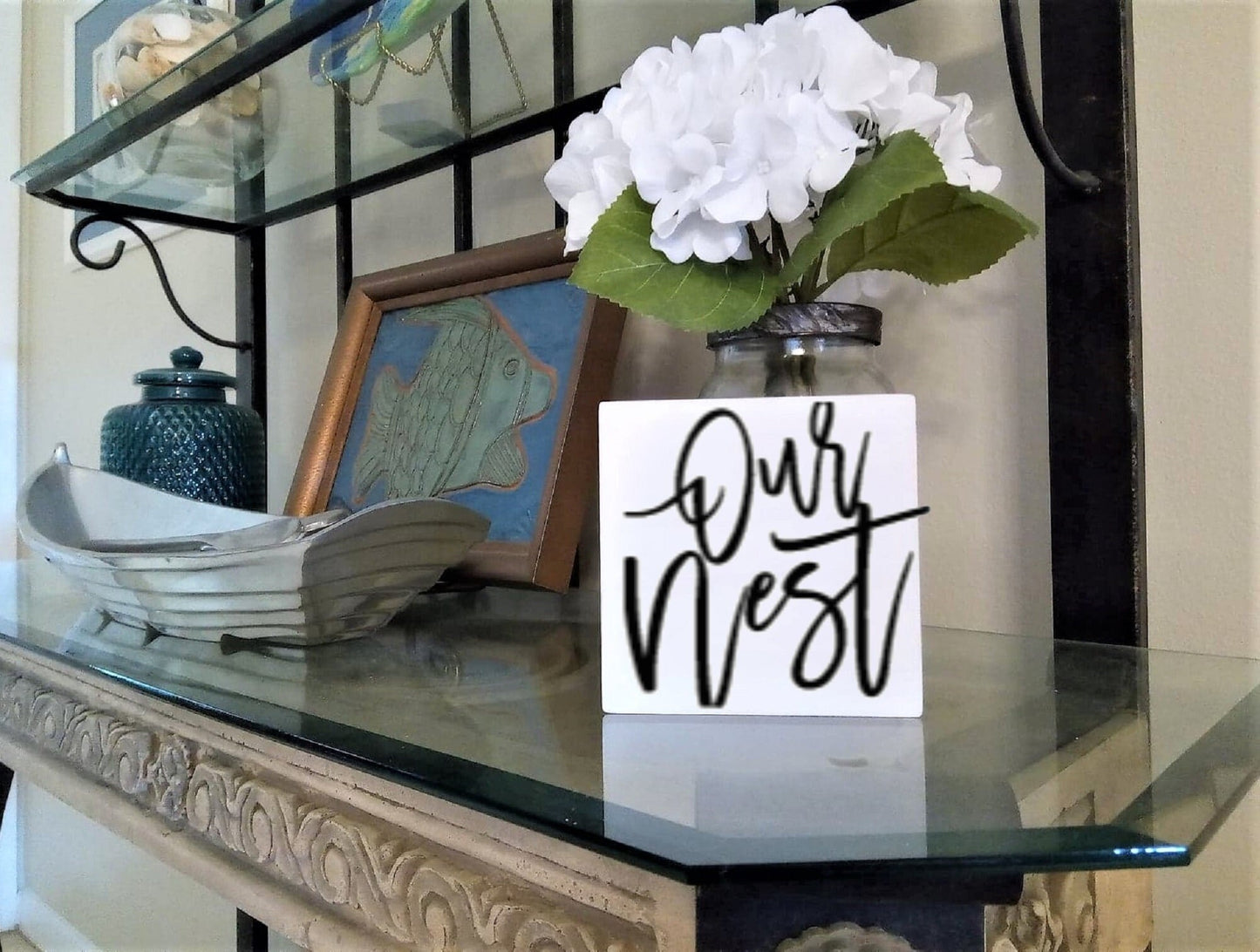 Our Nest sign, Housewarming gift, Housewarming party decorations, Housewarming party decor,bird lover gift,our nest wood sign,our nest decor