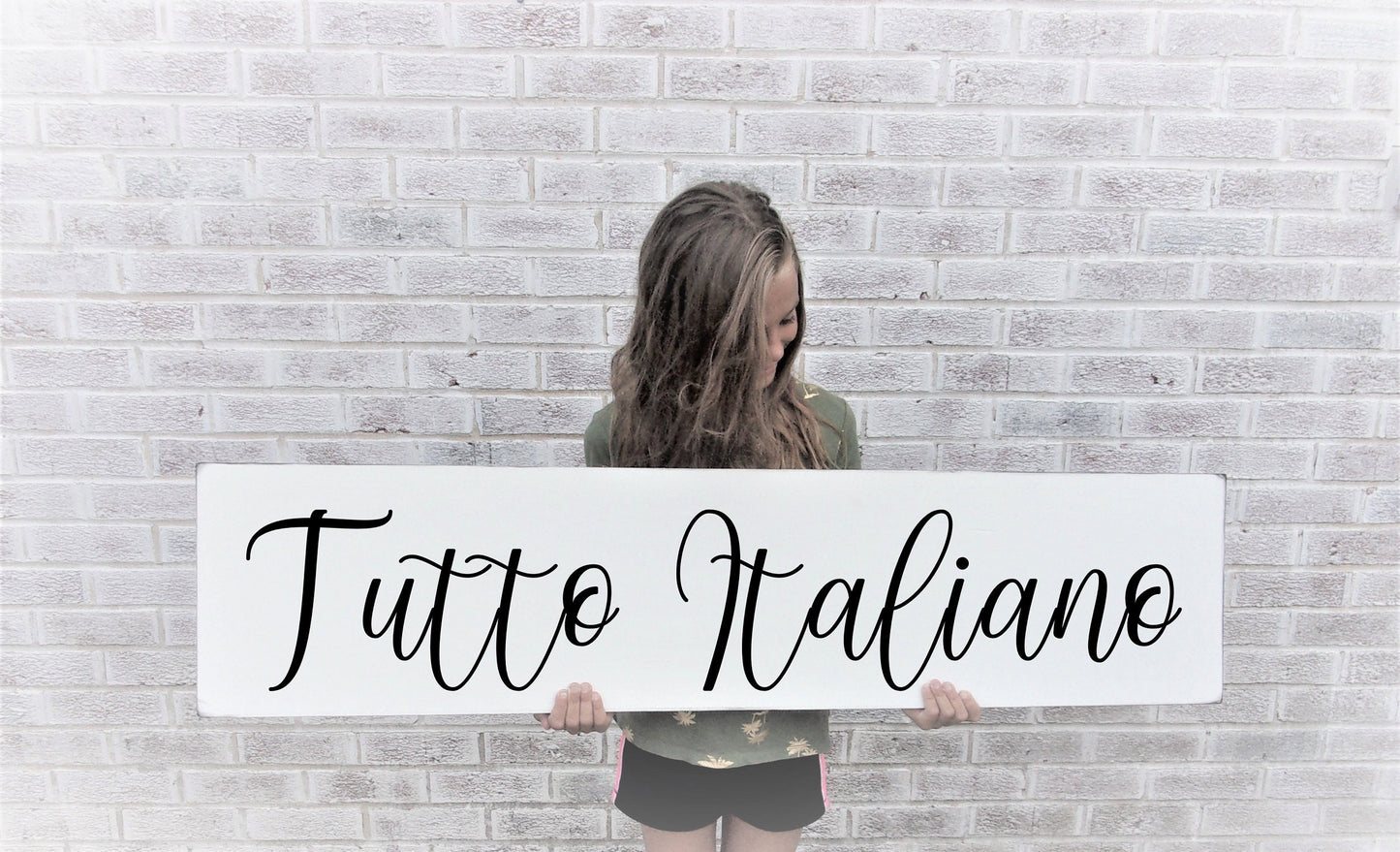 Italian wall art, Italian gifts, Italian signs, Tutto Italiano sign, Tuscan decor, Tuscan wall decor, la famiglia e tutto, italian phrases