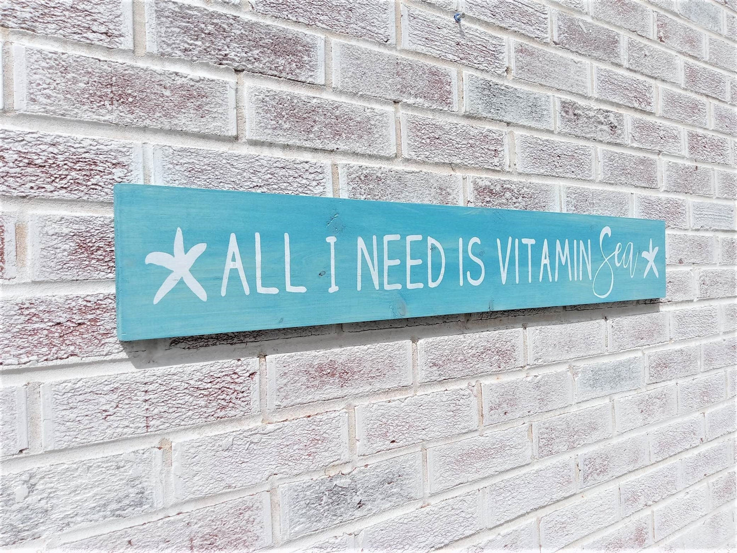 All I need is vitamin sea sign, beach signs, beachy signs, beachy decor, beach house wall art, beach house wall decor, wood beach signs